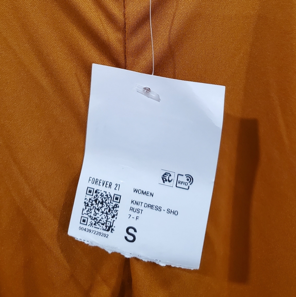 Forever 21 Ruched Cognac Dress - Picture 6 of 6